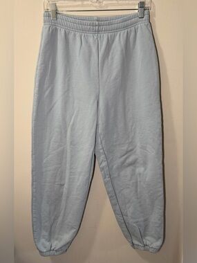 Reformation Light Blue Cozy Organic Cotton Sweatpants